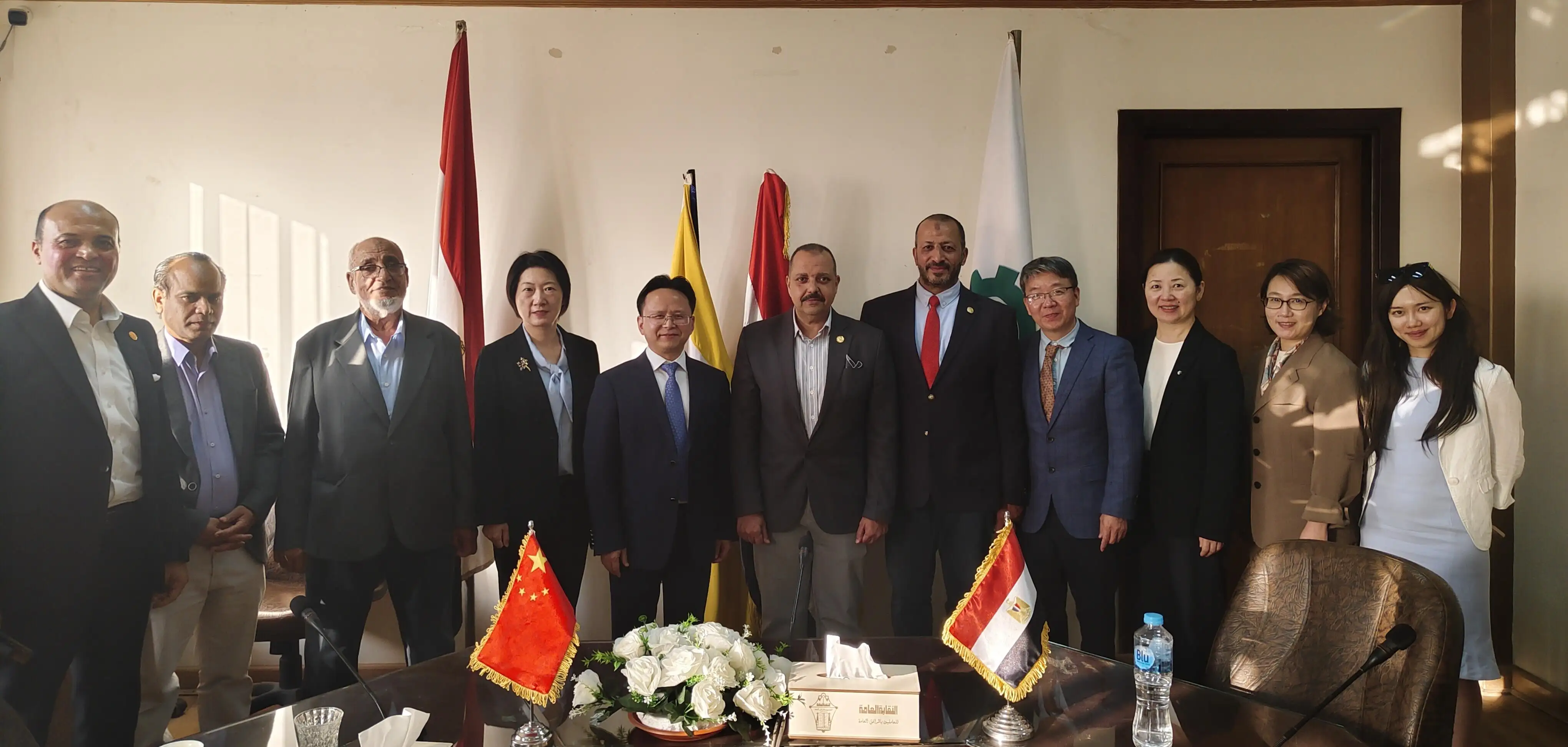 ''نقيب المرافق'' يستقبل وفد ''اتحاد عمال شنغهاي الصيني'' لتعزيز التعاون المشترك وتبادل الخبرات 