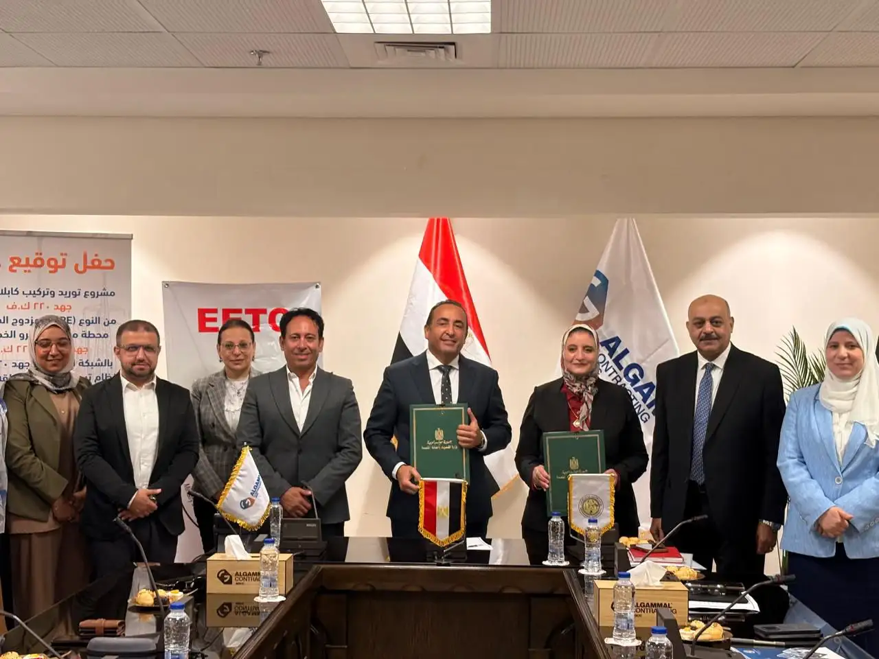 ''نقل الكهرباء'' توقع عقدًا جديدا لتدعيم شبكة الجهد العالي وربط محطة مترو الخط الرابع بالشبكة القومية